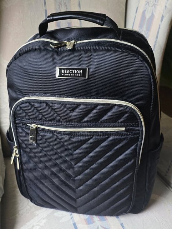 Kenneth Cole Reaction Chelsea Chevron Quilted Laptop Travel Backpack $175 main image 10